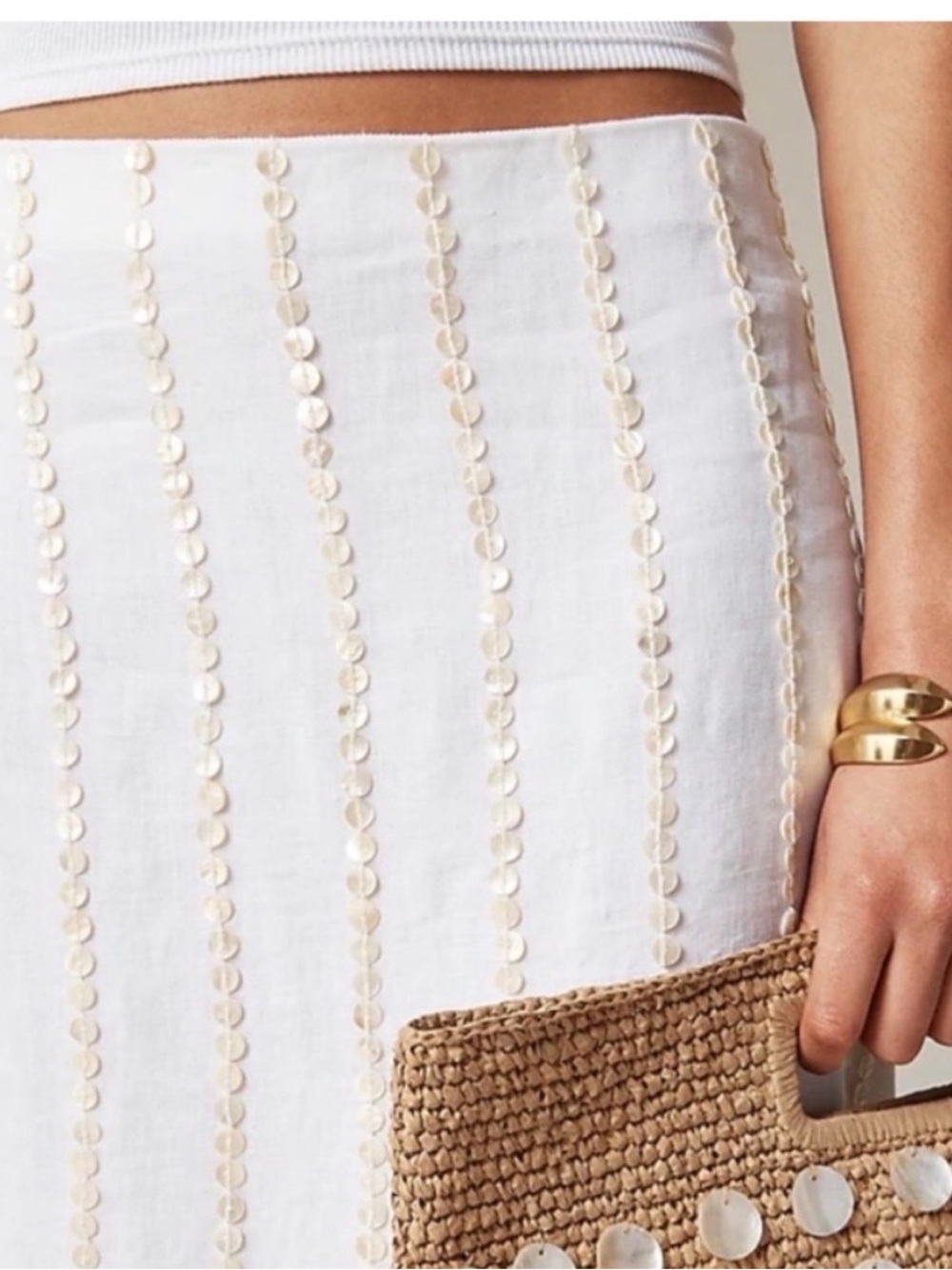 J Crew Collection Shell Linen Skirt - Picture 3 of 11